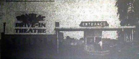 Pontiac Drive-In Theatre - Pontiac Screen Ticket Booth 1950 From Michigandriveins (newer photo)